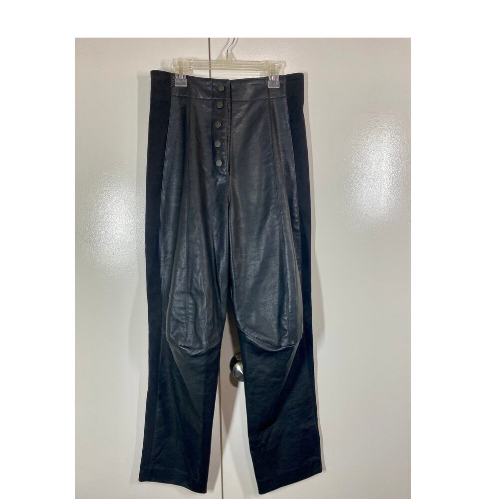 Stella McCartney Skin Free Skin Faux Leather High Waisted Pants 38 EU 8 US - Picture 2 of 8